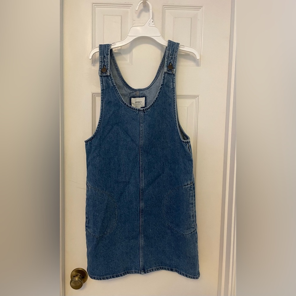 Forever 21 denim overall dress